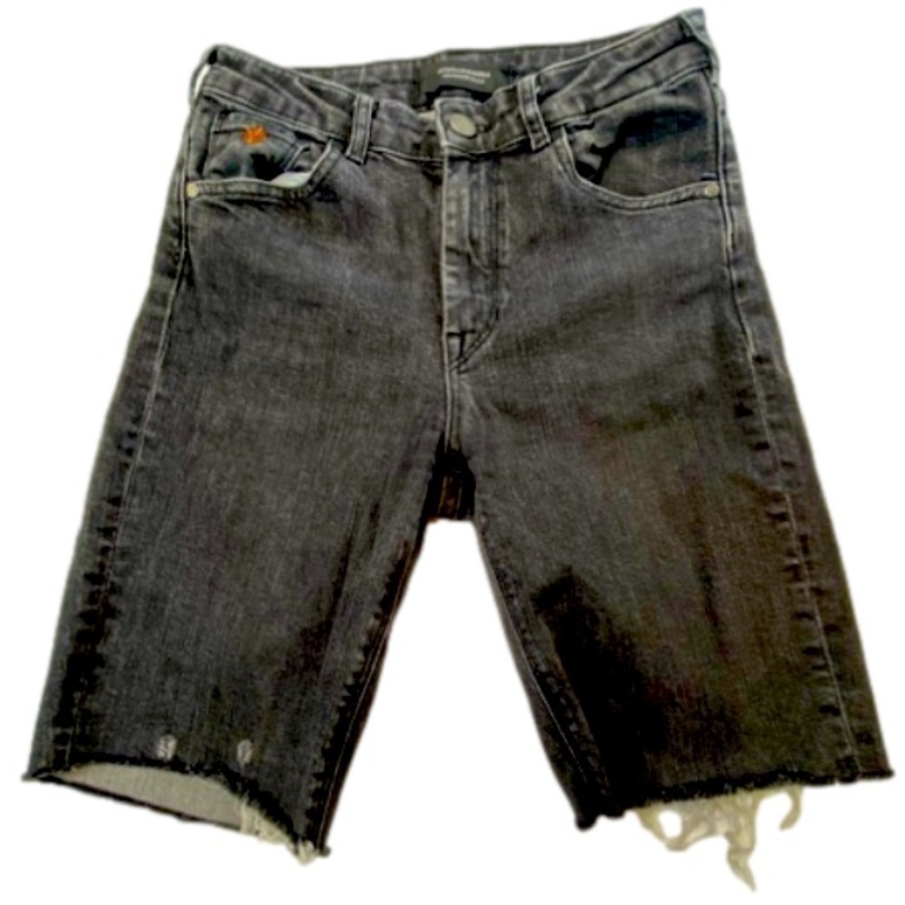 Scotch & Soda Black Denim Bermuda Denim Jean Shorts Women’s Size 24 or XXS